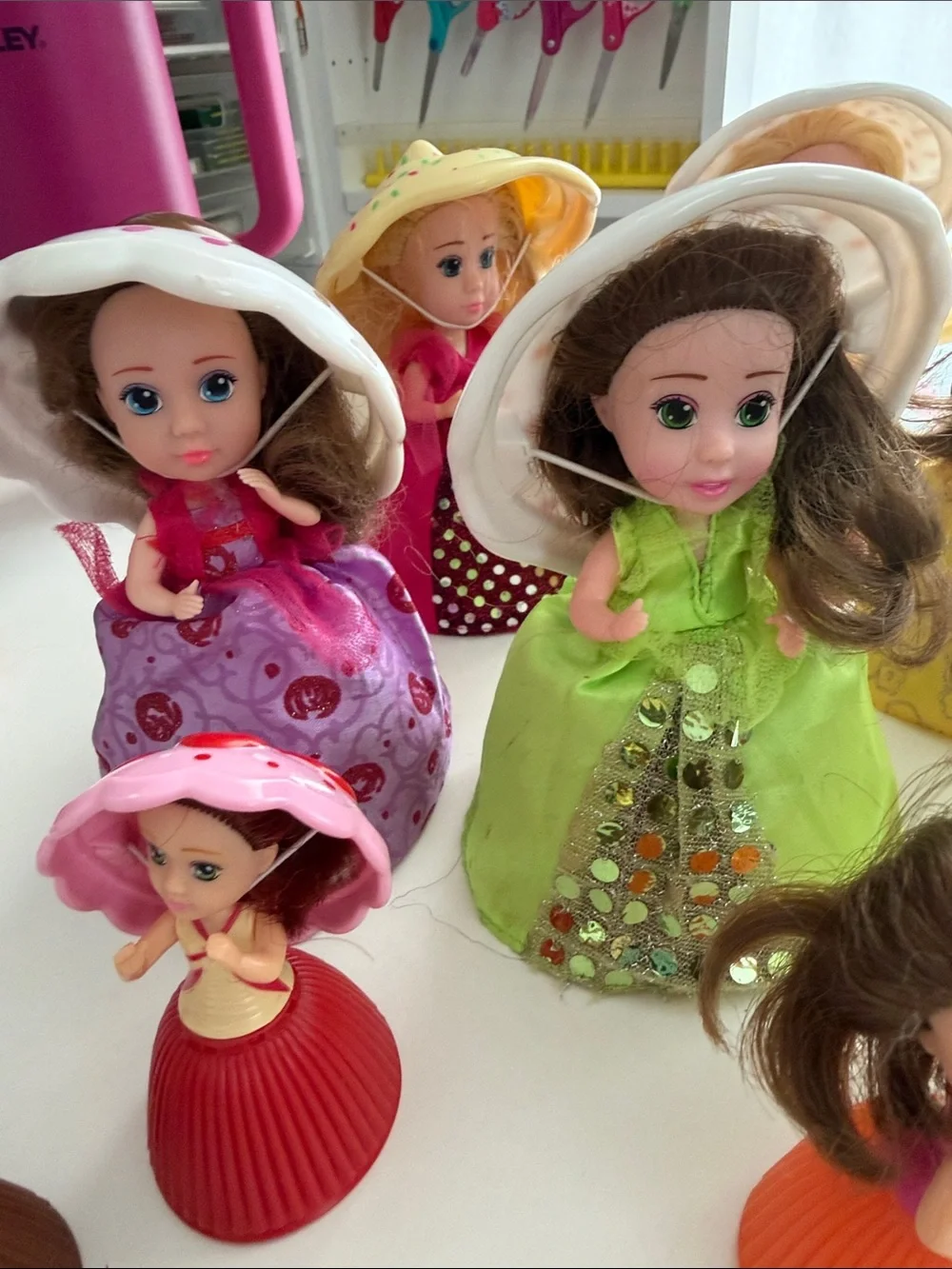 Vintage Toy - Cupcake Dress Fashion Doll - Icing Hat - Kids Toys - Play Kitchen